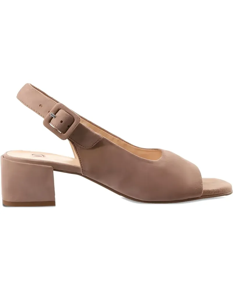 Högl Offene Klara Sandalen mit Blockabsatz 45mm - Nude Nude