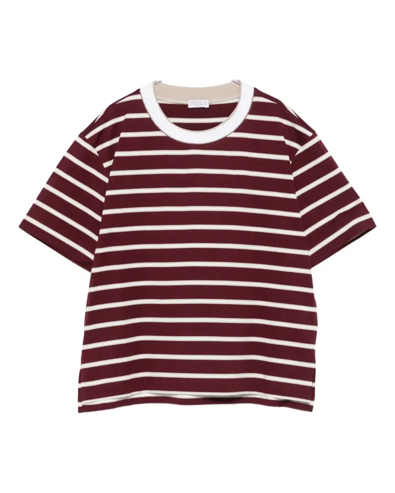 Brunello Cucinelli striped T-shirt - Rot Rot