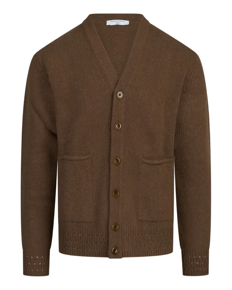 Daniele Fiesoli v-neck knit cardigan - Braun Braun