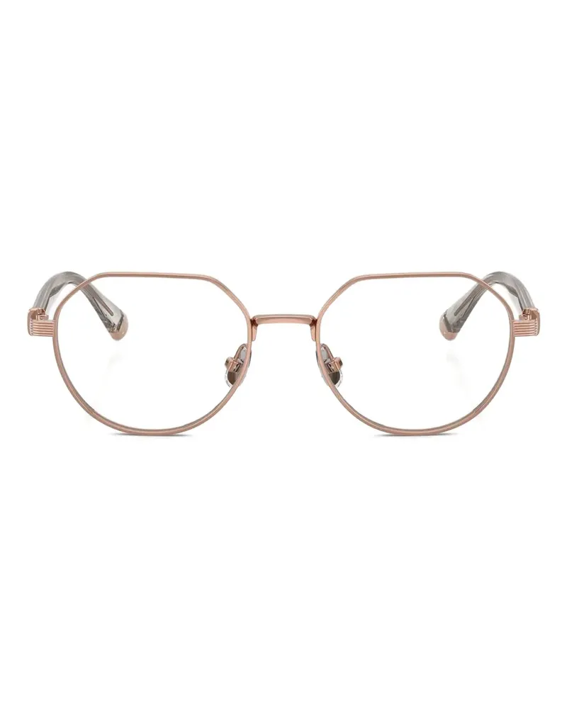 Brunello Cucinelli geometrisches Gestell aus Rotgold - Rosa Rosa