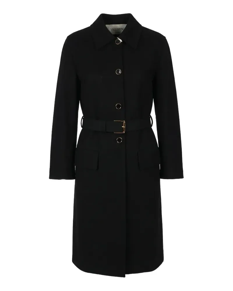 Valentino Garavani VLogo belted coat - Schwarz Schwarz