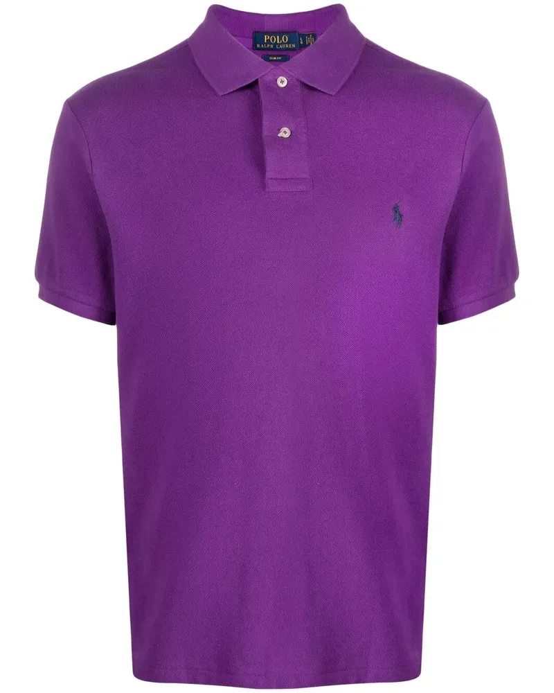 Ralph Lauren Poloshirt mit Polo Pony-Stickerei - Violett Violett