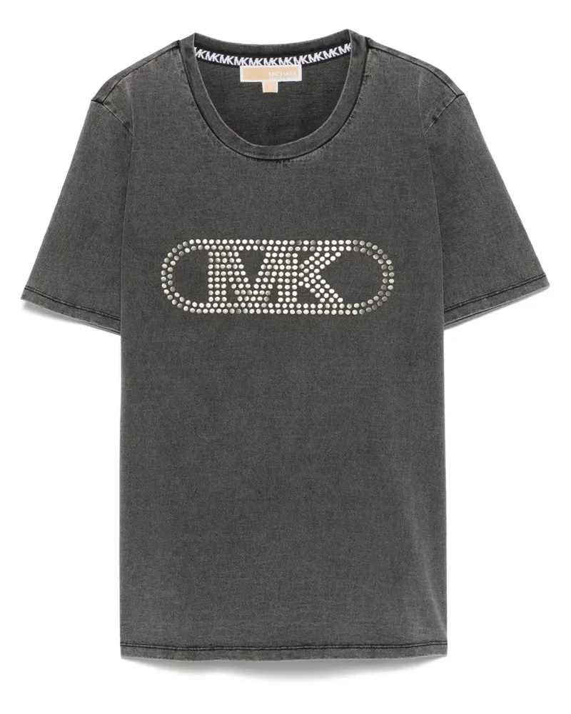 Michael Kors T-Shirt mit Empire-Nieten - Grau Grau