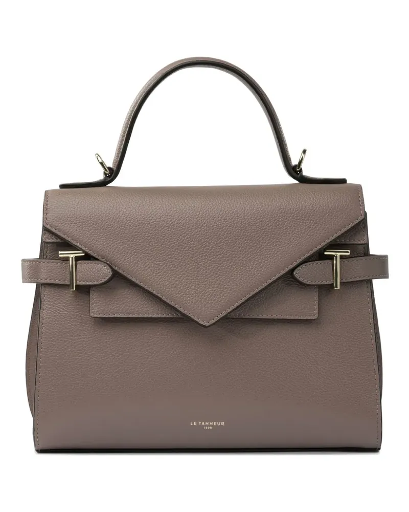 Le Tanneur Mittelgroßer Emilie Tote Bag mit Doppelklappe - Braun Braun