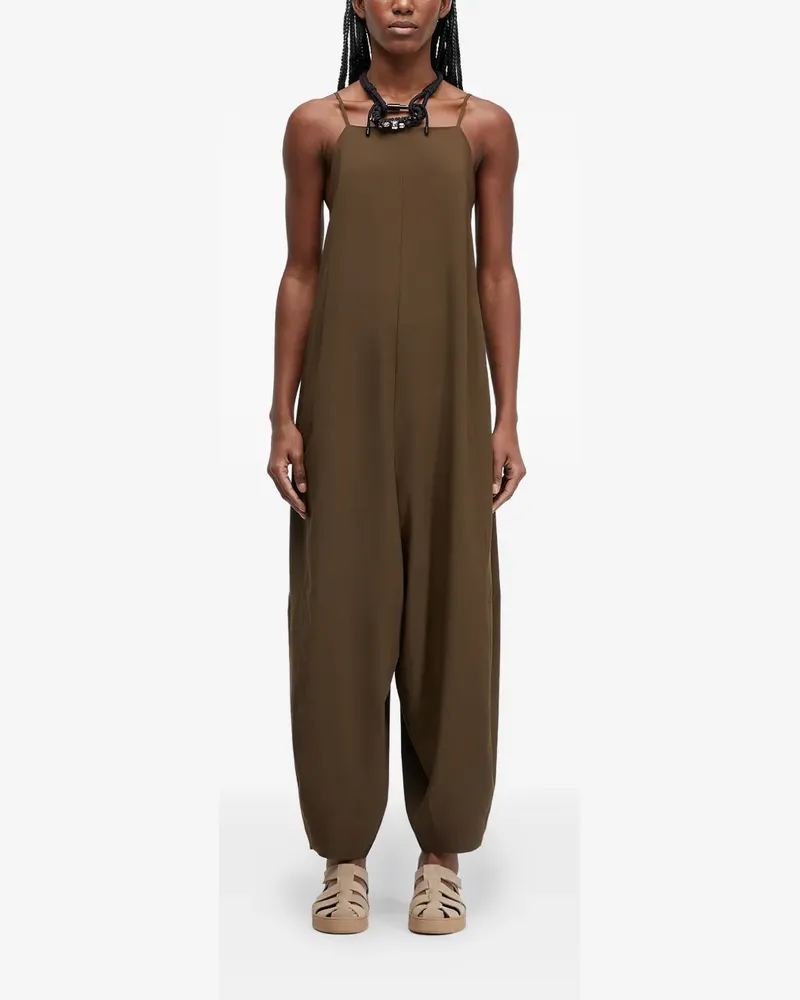 Osklen Superlight Baloon Jumpsuit mit eckigem Ausschnitt - Braun Braun