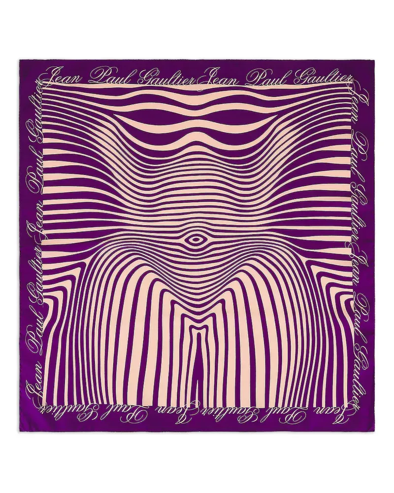 Jean Paul Gaultier Gestreifter Schal - Violett Violett