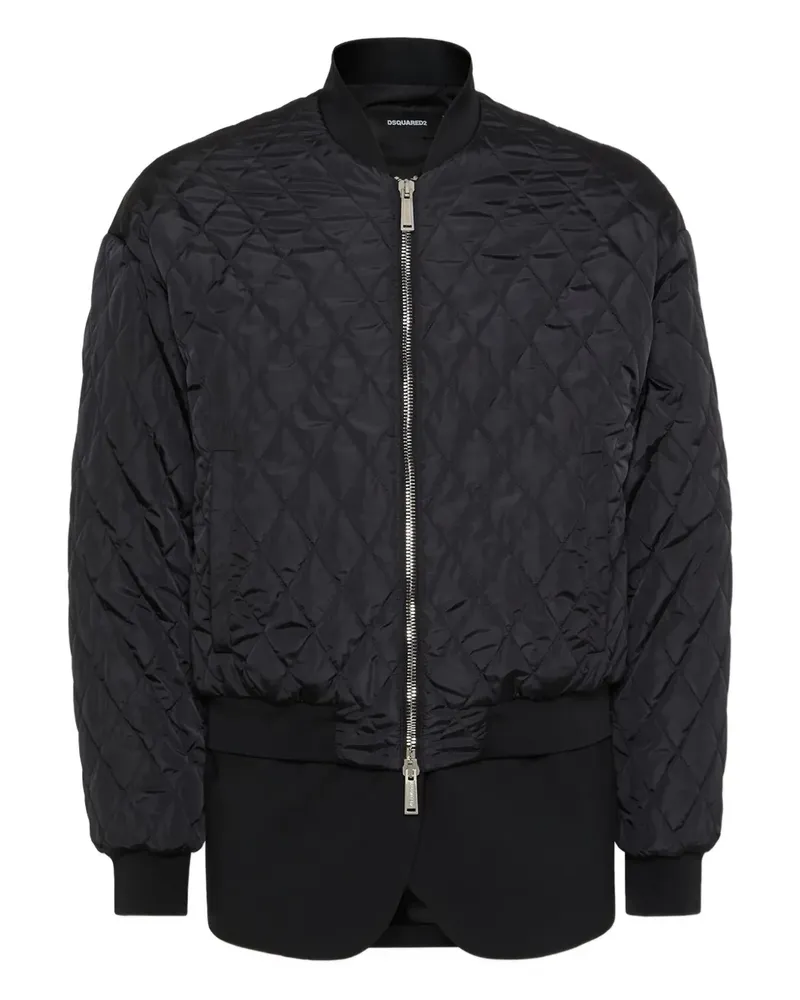 Dsquared2 Gesteppte Bomberjacke - Schwarz Schwarz