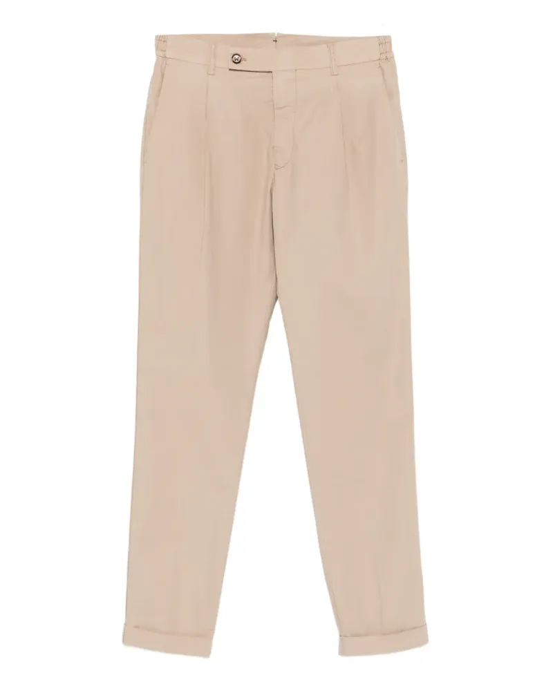 Berwich pleated cuffed trousers - Nude Nude