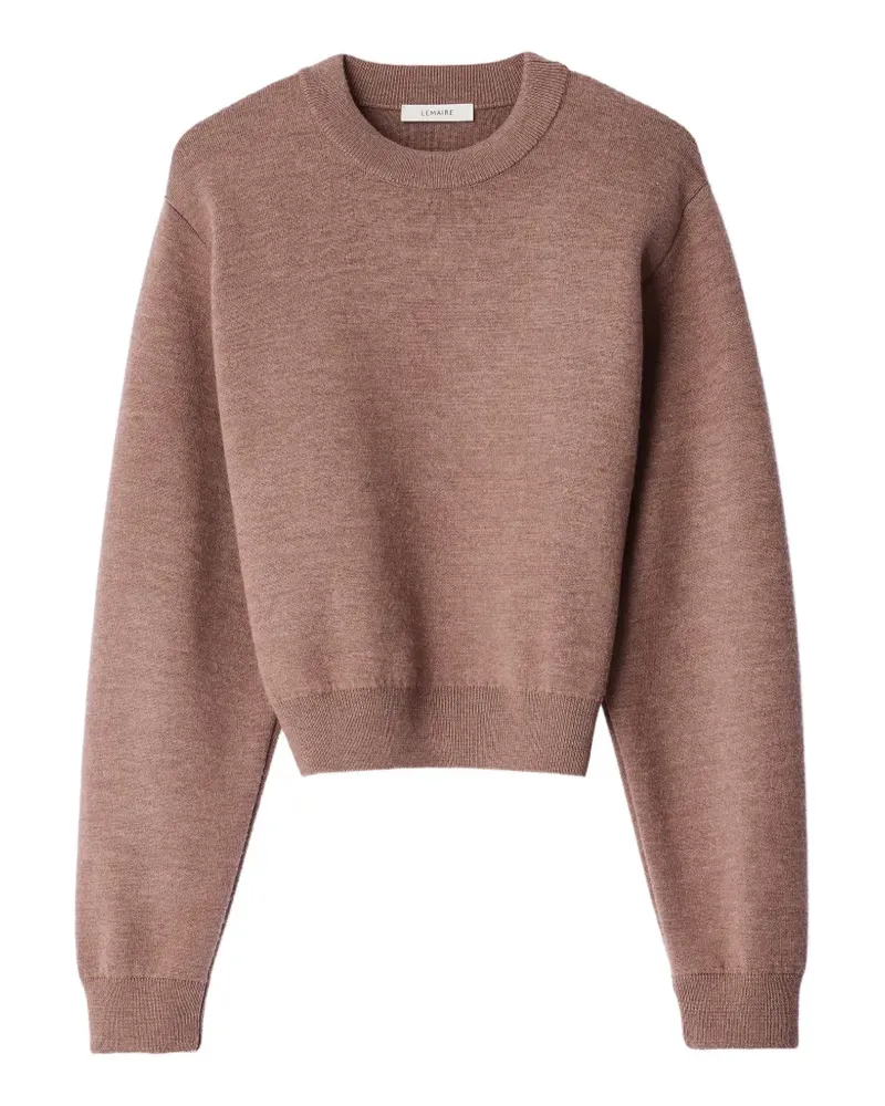 Christophe Lemaire Kurzer Pullover aus Merinowolle - Rosa Rosa