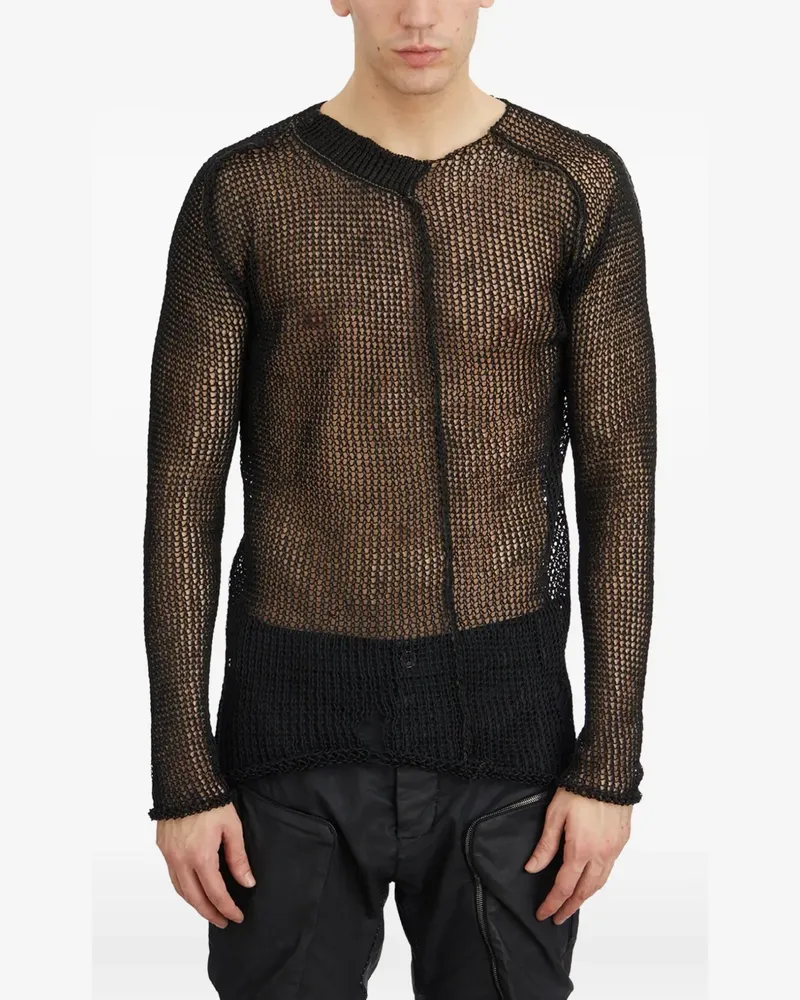 Masnada open-knit top - Schwarz Schwarz