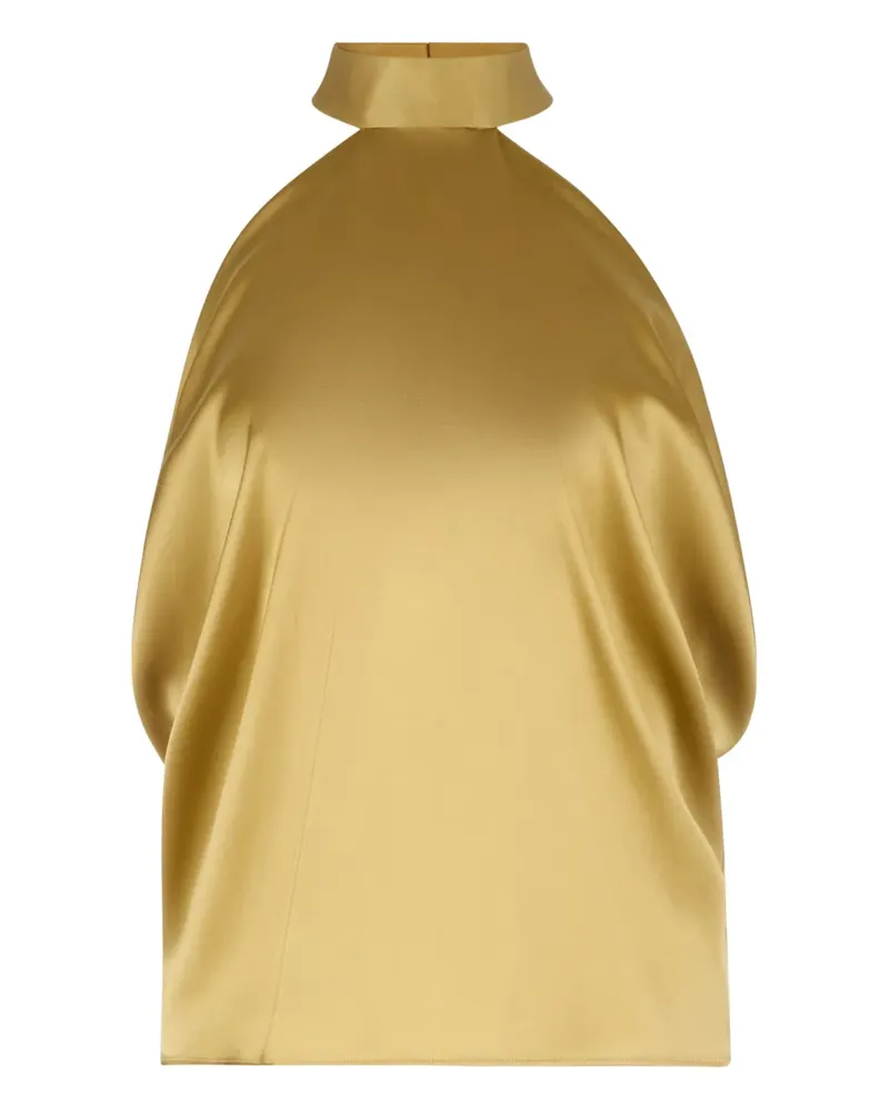 Nina Ricci Neckholder-Bluse aus Satin - Gold Gold