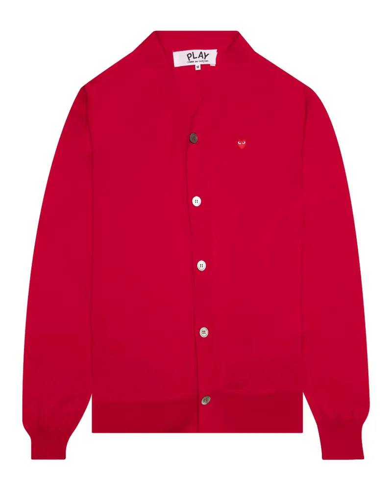Comme des Garçons Cardigan mit V-Ausschnitt - Rot Rot