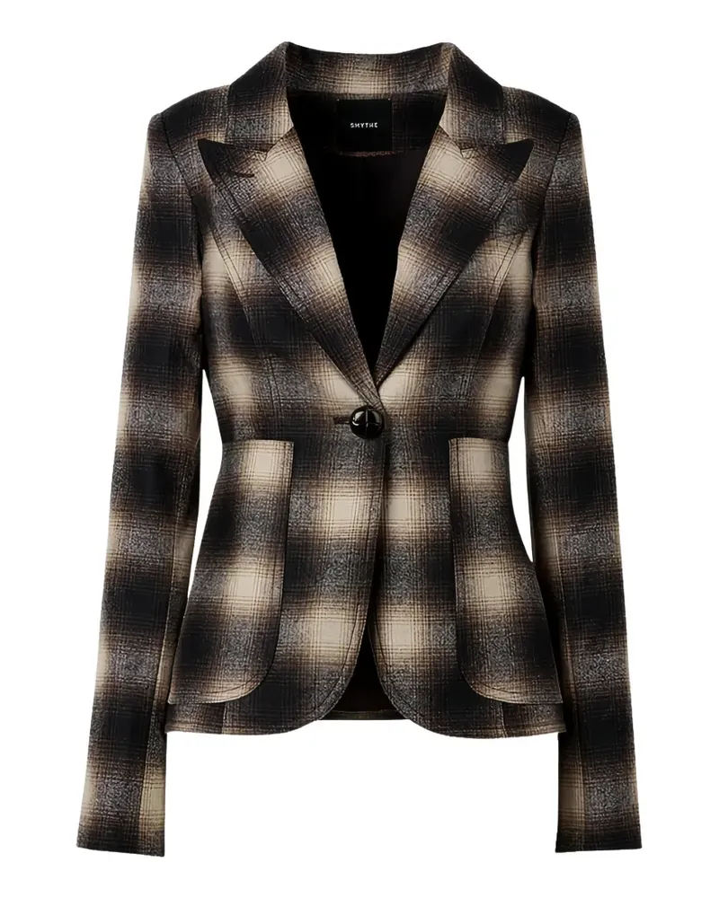 Smythe patch-pocket long-sleeve blazer - Nude Nude