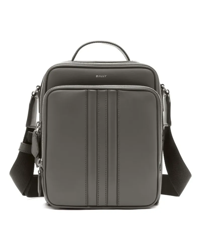 Bally Mythos Schultertasche mit Reißverschluss - Grau Grau