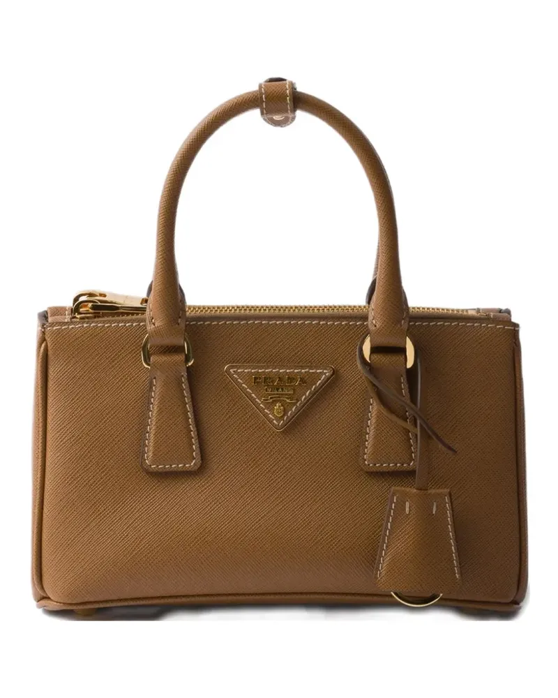 Prada Mini Galleria Tasche - Braun Braun