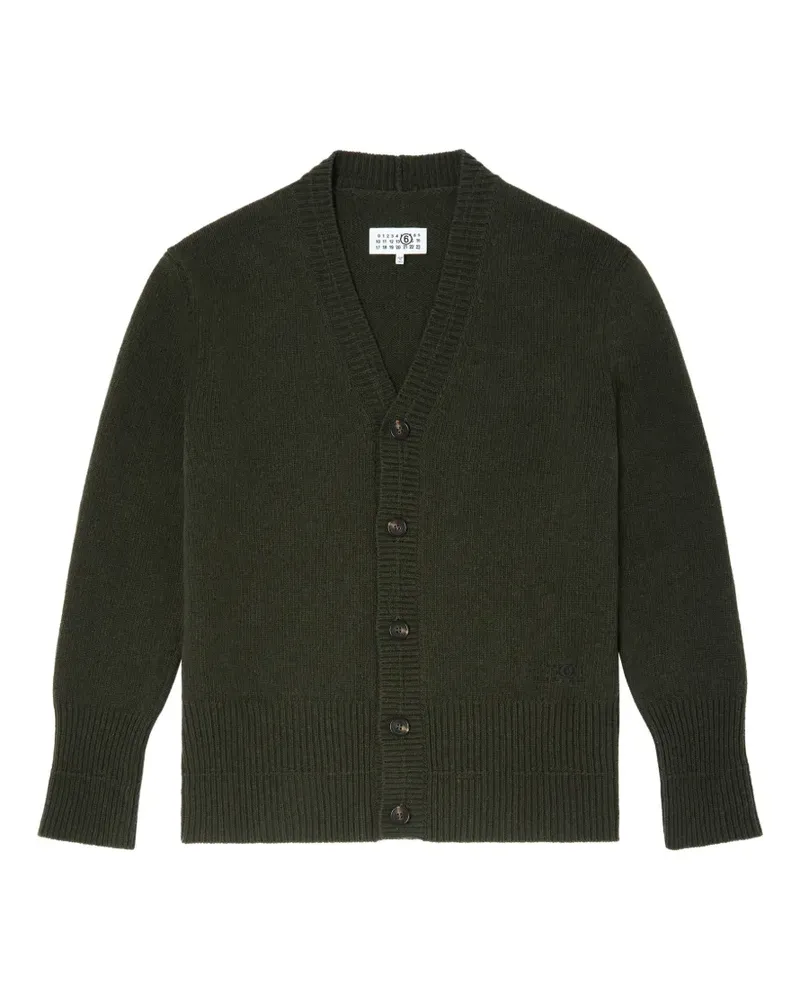 Maison Margiela Cardigan mit V-Ausschnitt - Grün Grün