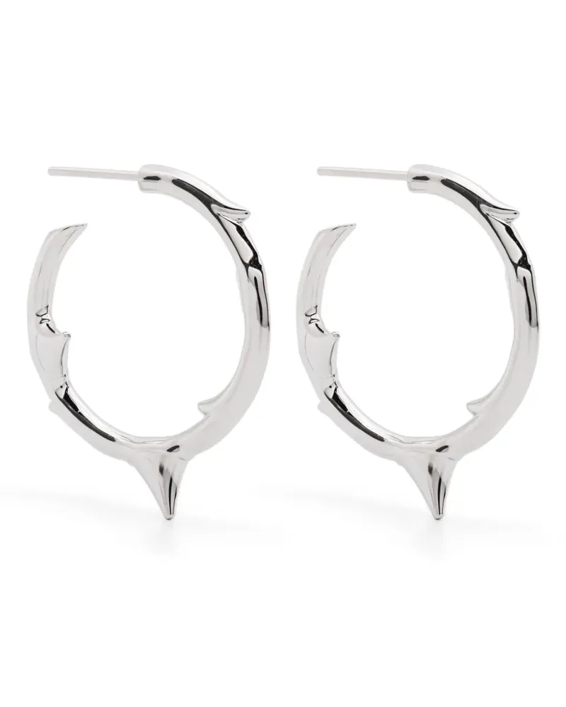 Shaun Leane medium Rose Thorn hoop earrings - Silber Silber