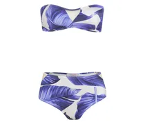 Bikini mit Print - Violett