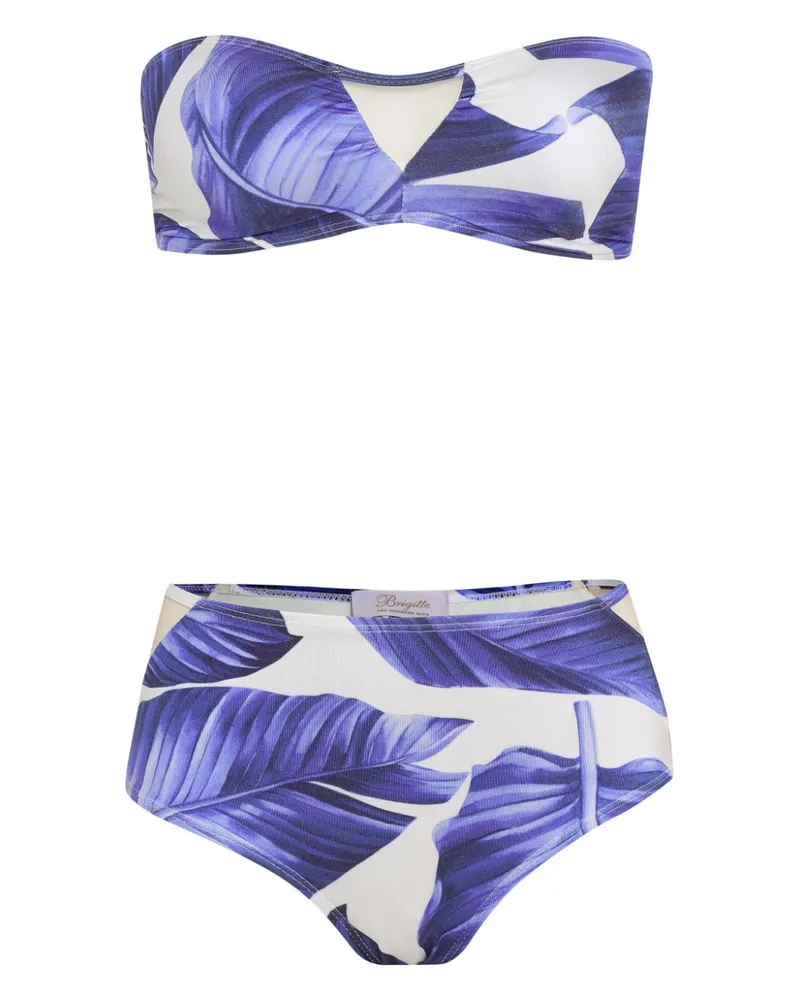 BRIGITTE Bikini mit Print - Violett Violett