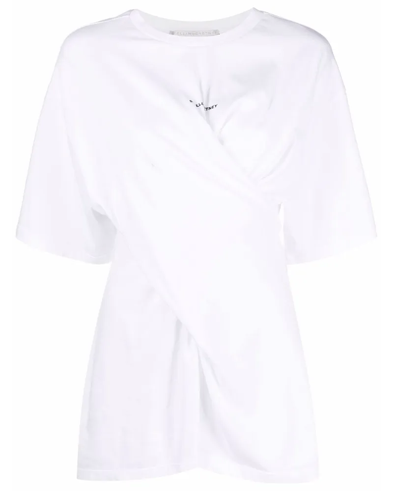 Stella McCartney T-Shirt mit Logo-Print - Weiß Weiß