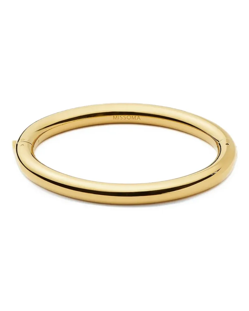 Missoma chunky hinged bangle - Gold Gold