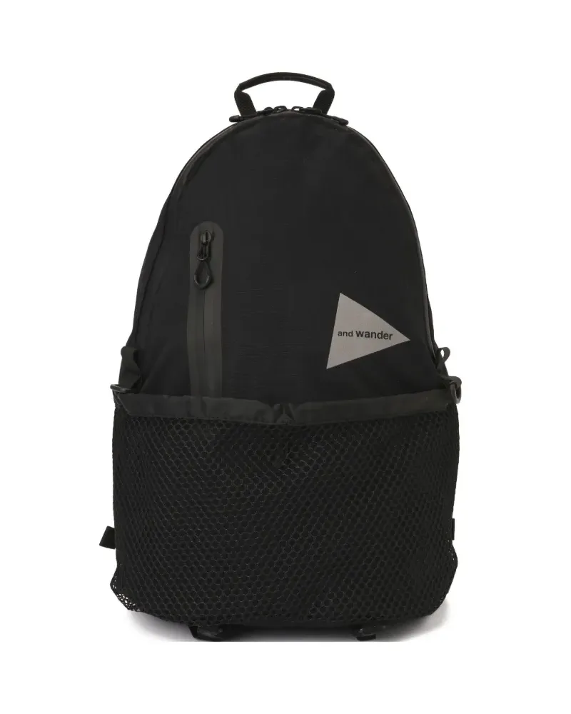 and wander Rucksack mit Logo-Print - Schwarz Schwarz