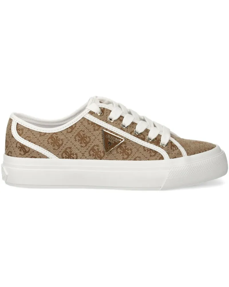 Guess Sneakers mit Logo-Print - Nude Nude