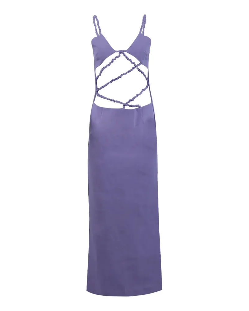 Christopher Esber Lattice midi dress - Violett Violett