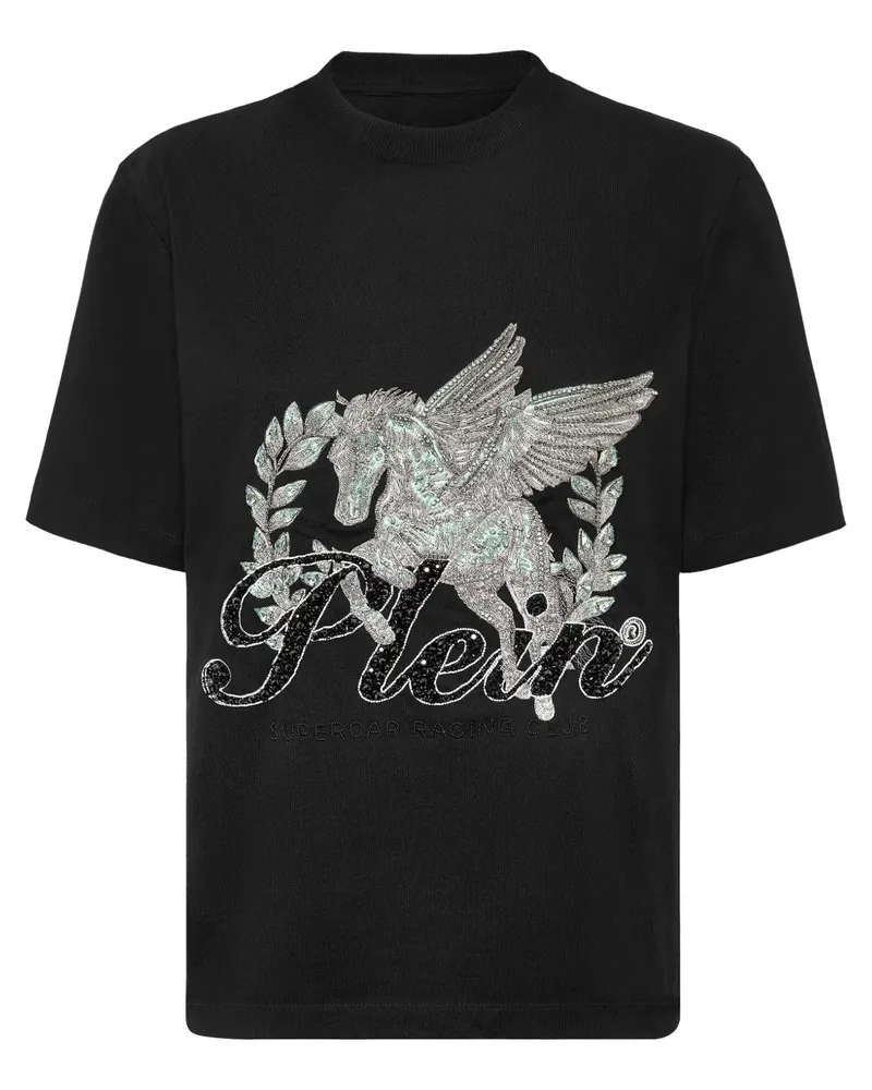 Philipp Plein Unicorn T-Shirt - Schwarz Schwarz