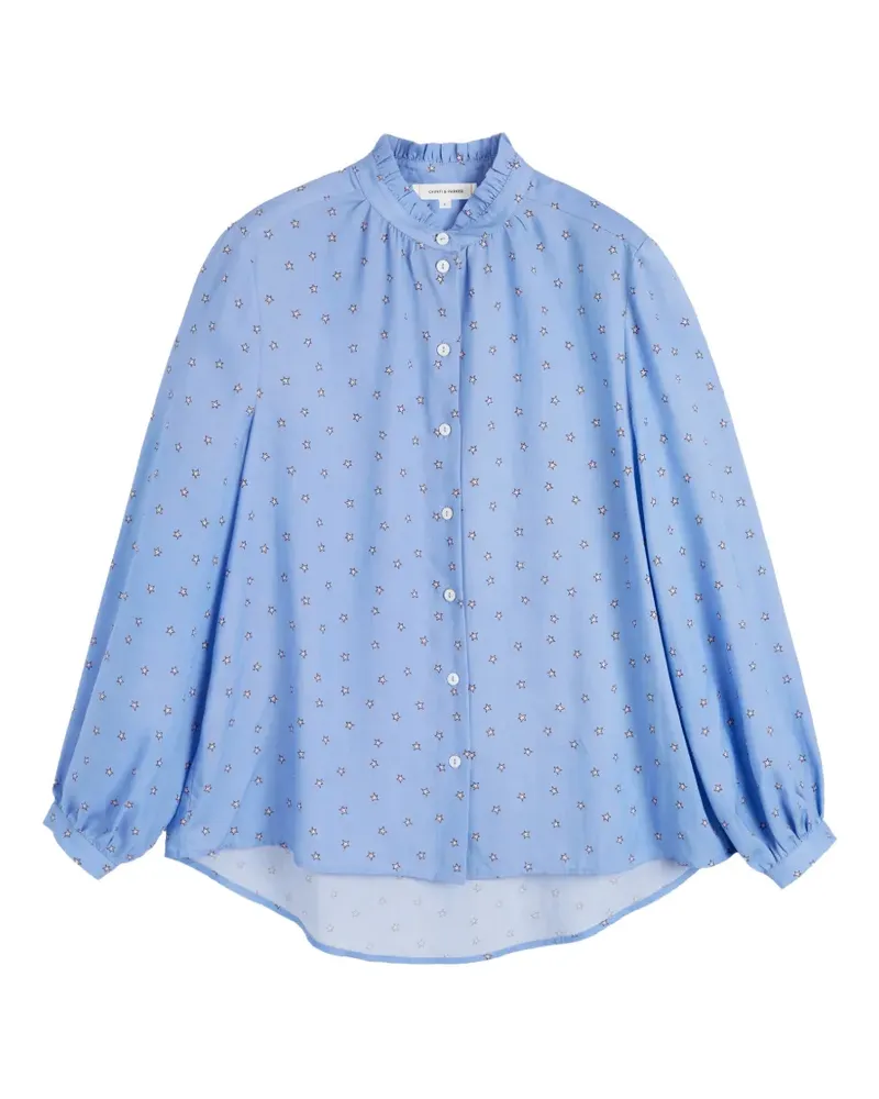 Chinti & Parker Gerüschter Rock mit Sterne-Print - Blau Blau