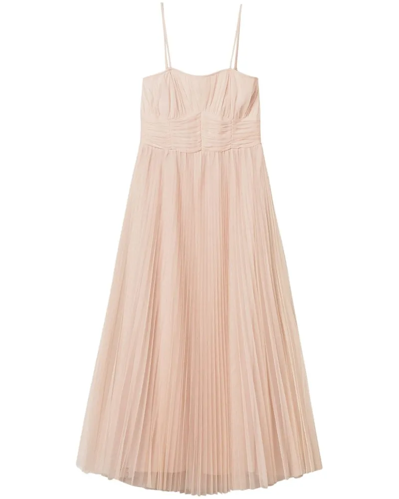 Twin-Set Tüllkleid mit Falten - Nude Nude