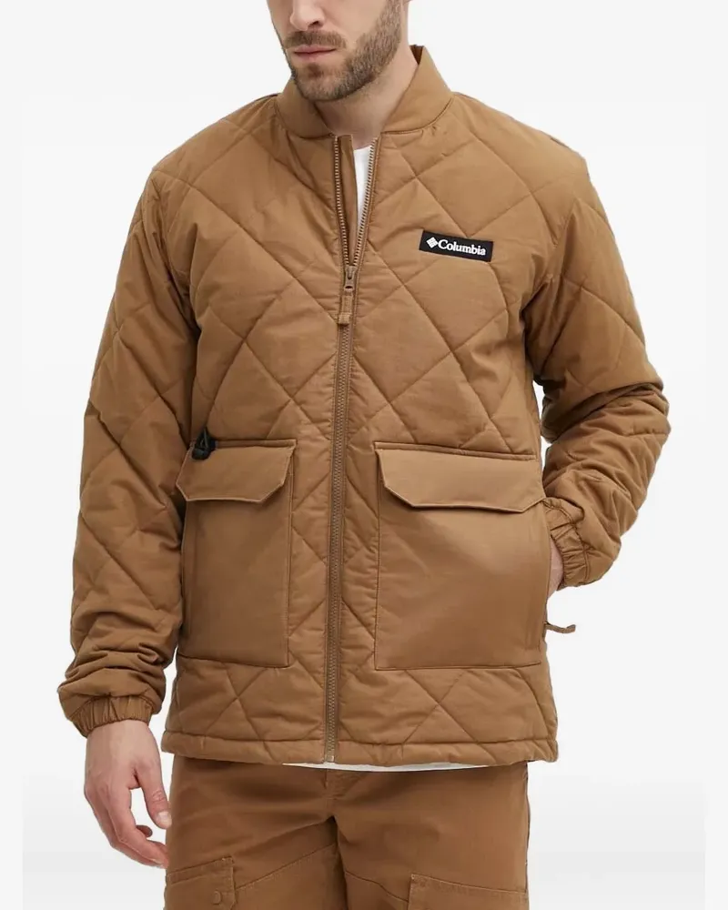 Columbia Sportswear Company Rad Padded Bomberjacke mit Rautensteppung - Braun Braun