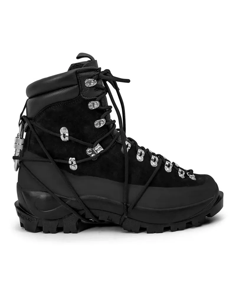 Heliot Emil carabiner-detail hiking boots - Schwarz Schwarz