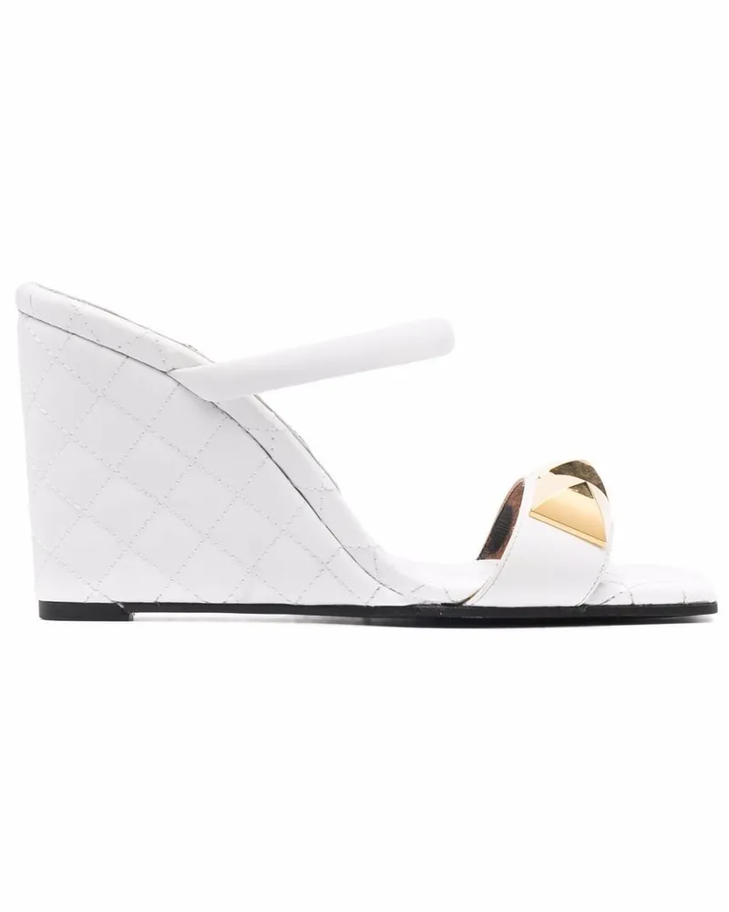 Philipp Plein Matelassé-Sandalen - Weiß Weiß
