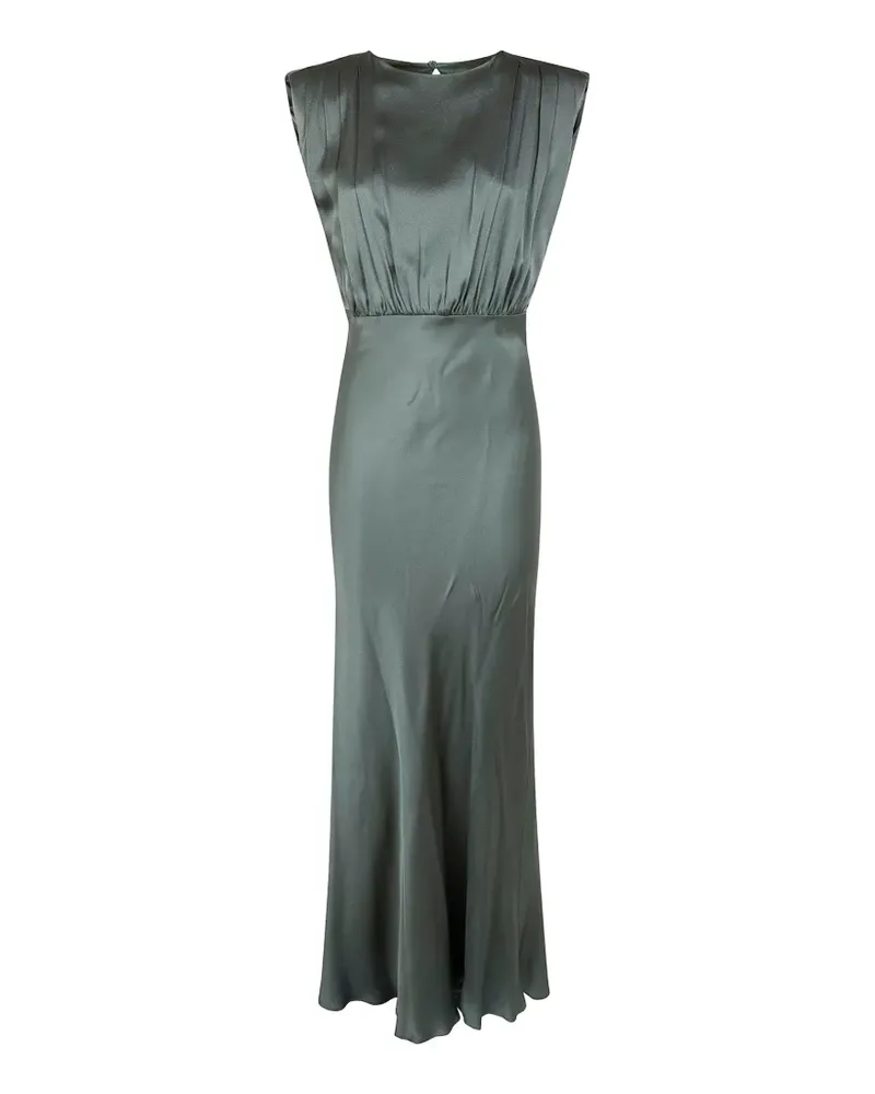 Semicouture Casilda pleated-bodice sleeveless maxi dress - Grün Grün