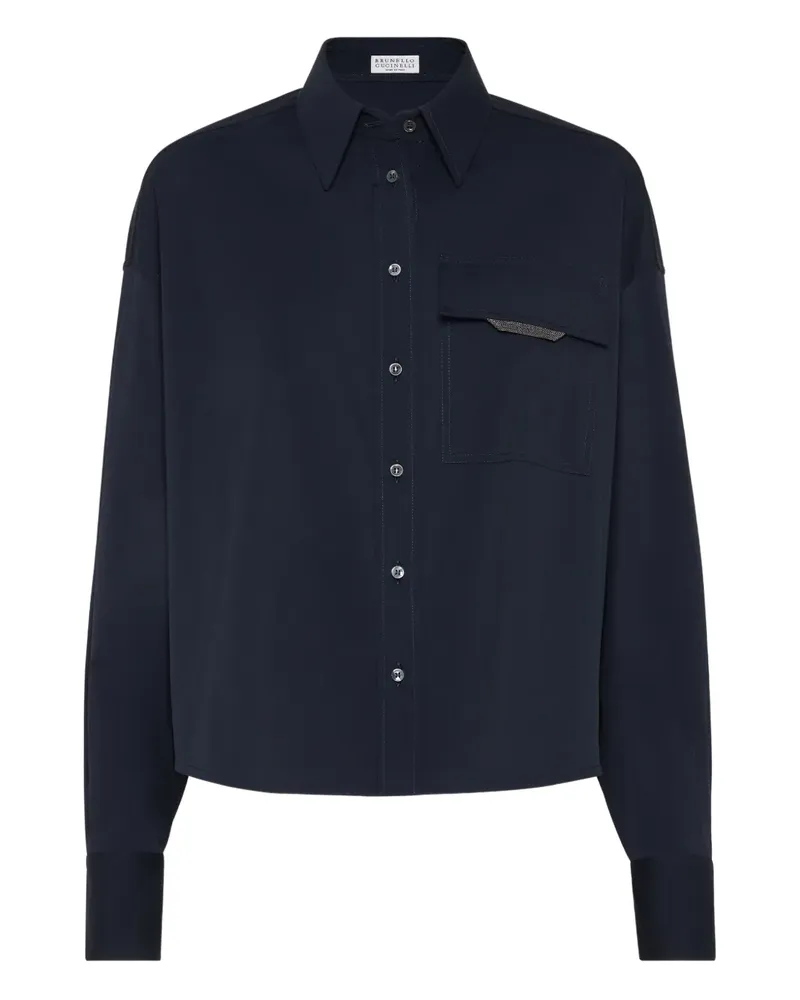 Brunello Cucinelli Klassisches Hemd - Blau Blau