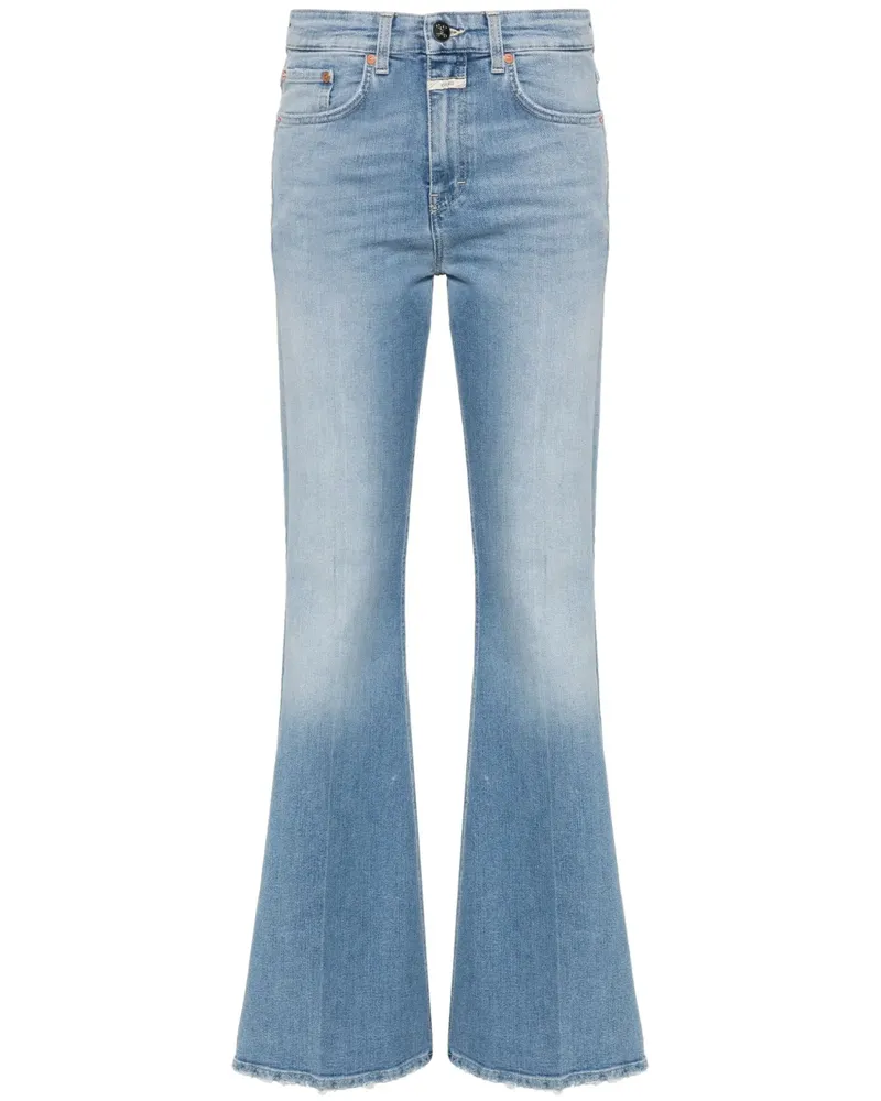 Closed Halbhohe Bootcut-Jeans - Blau Blau
