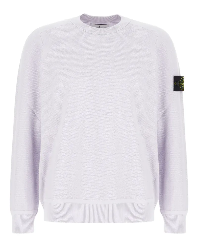 Stone Island Sweatshirt mit Kompass-Patch - Violett Violett