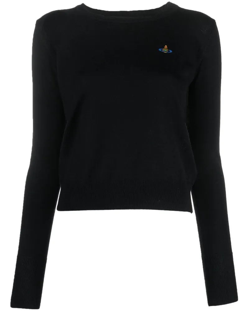 Vivienne Westwood Bestickter Pullover - Schwarz Schwarz