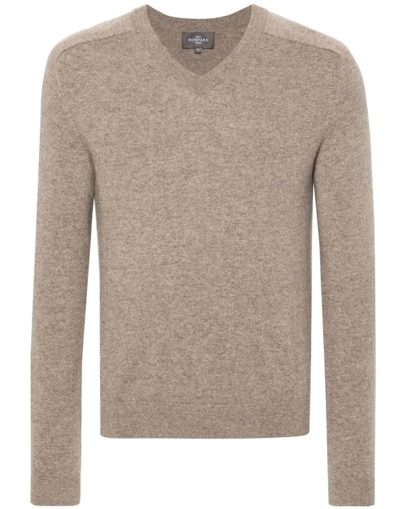 Eric Bompard Pullover mit V-Ausschnitt - Braun Braun