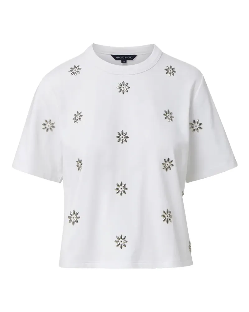 Veronica Beard Sebastian embellished T-shirt - Weiß Weiß