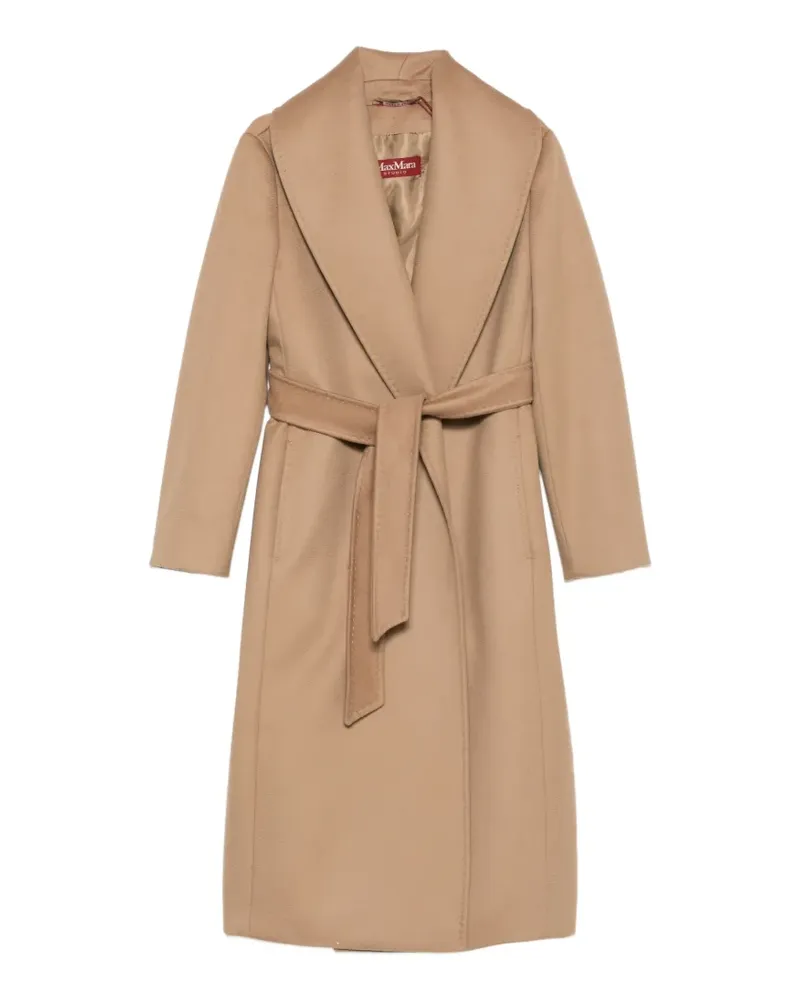 Max Mara Mantel mit Gürtel - Nude Nude