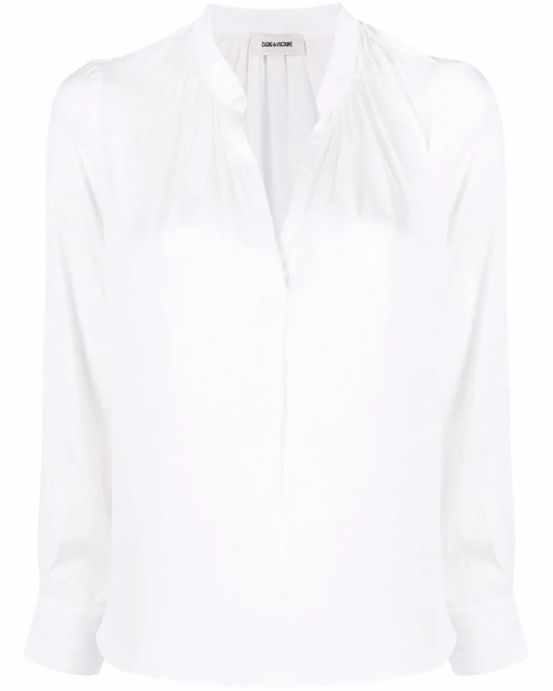 Zadig & Voltaire Bluse aus Satin - Weiß Weiß