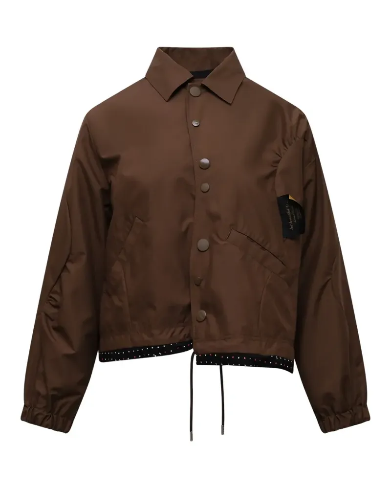 Undercover uneven-hem jacket - Braun Braun