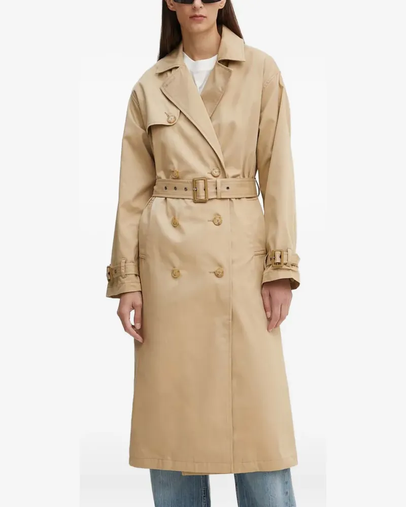 Levi's double-breasted belted coat - Nude Nude