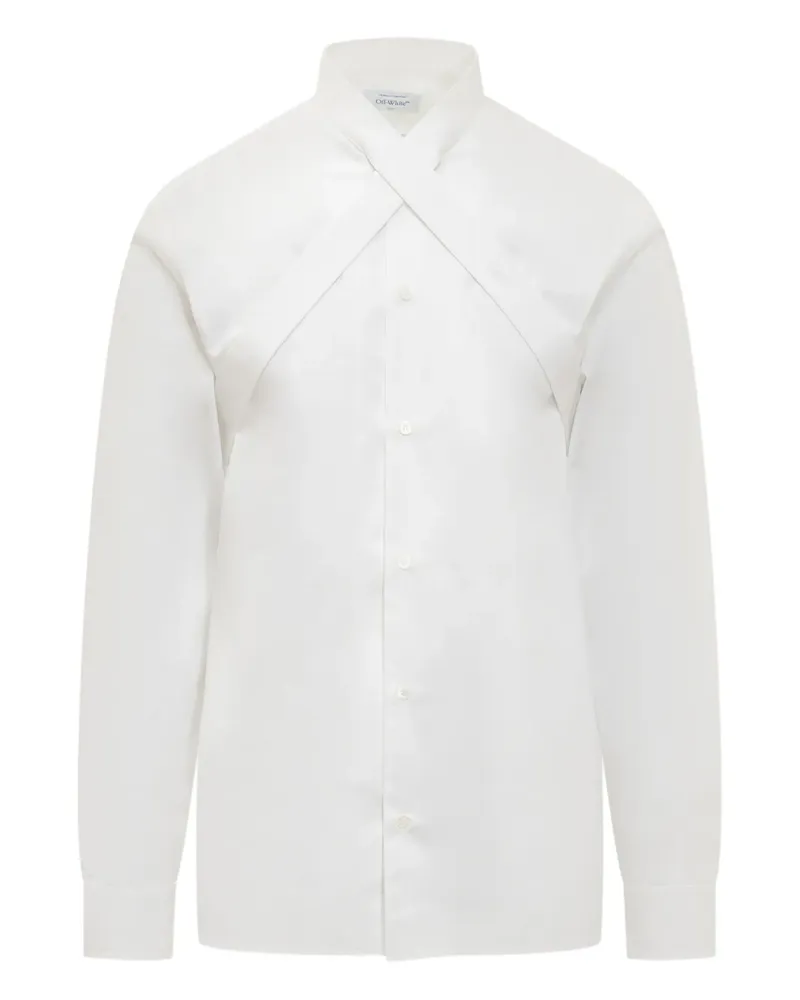 OFF-WHITE Langärmeliges Hemd mit überkreuztem Detail - Weiß Weiß
