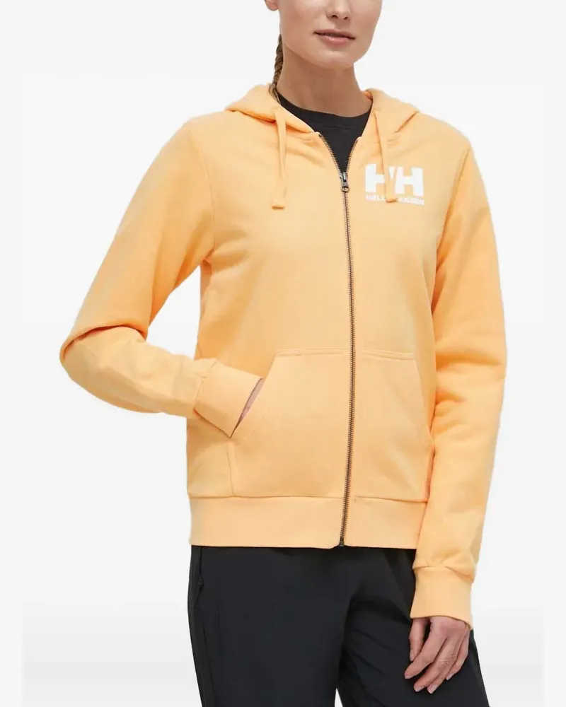 Helly Hansen logo-print zip-fastening sweatshirt - Orange Orange