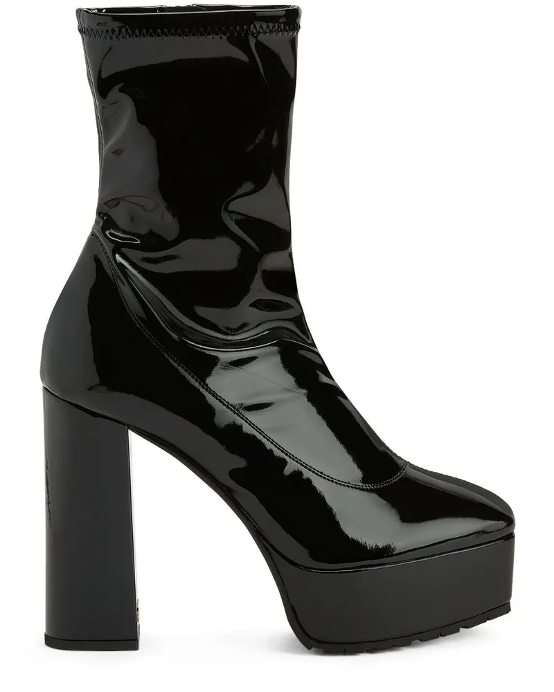 Giuseppe Zanotti The New Morgana Plateau-Stiefel 120mm - Schwarz Schwarz
