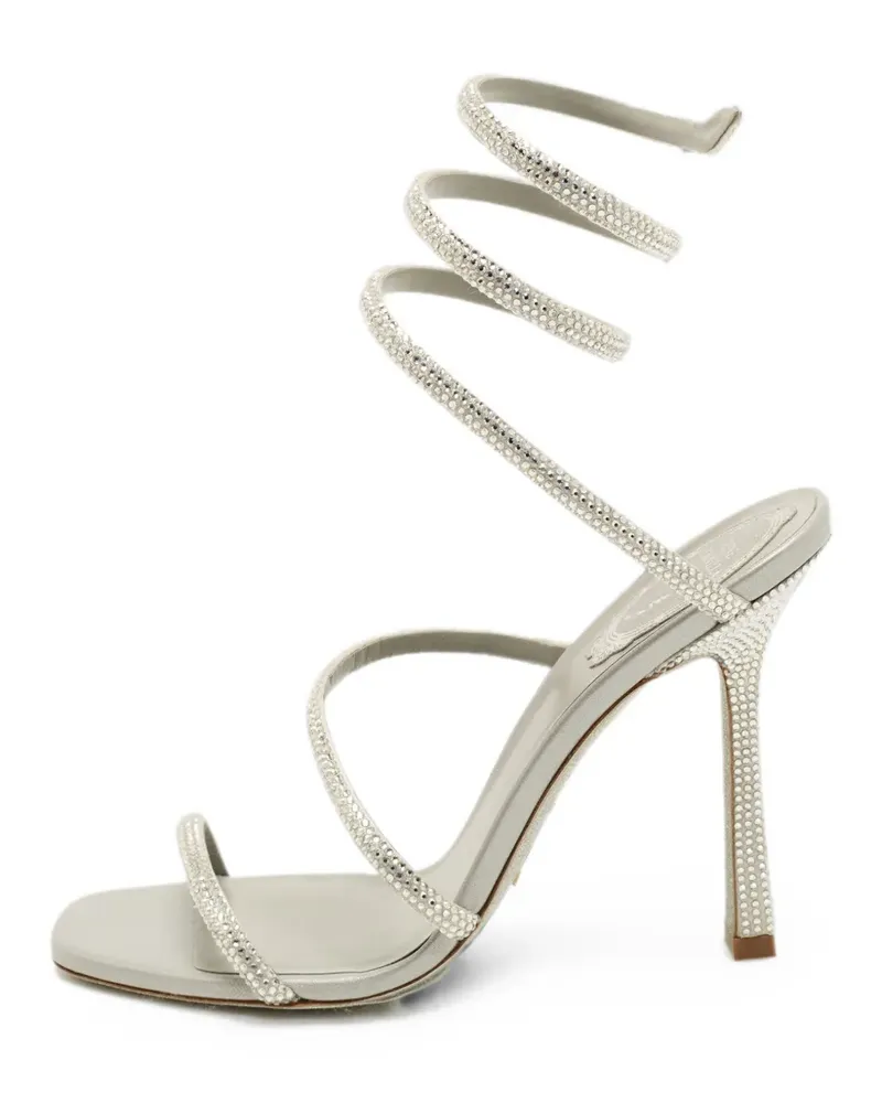 René Caovilla Cleo crystal-embellished sandals - Silber Silber