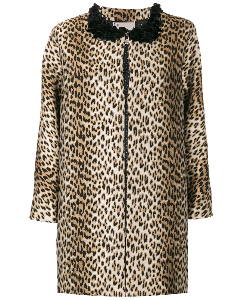 Antonio Marras Mantel mit Leoparden-Print - Braun Braun